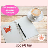 PNG Illustrations of sea creatures 14 total clipart elements