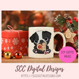 Pug Clipart Christmas Cookies PNG for Sublimation for Stickers, Christmas Cards & Gift Tags for Animal Lover Gift, Dog Home Decor for Mom