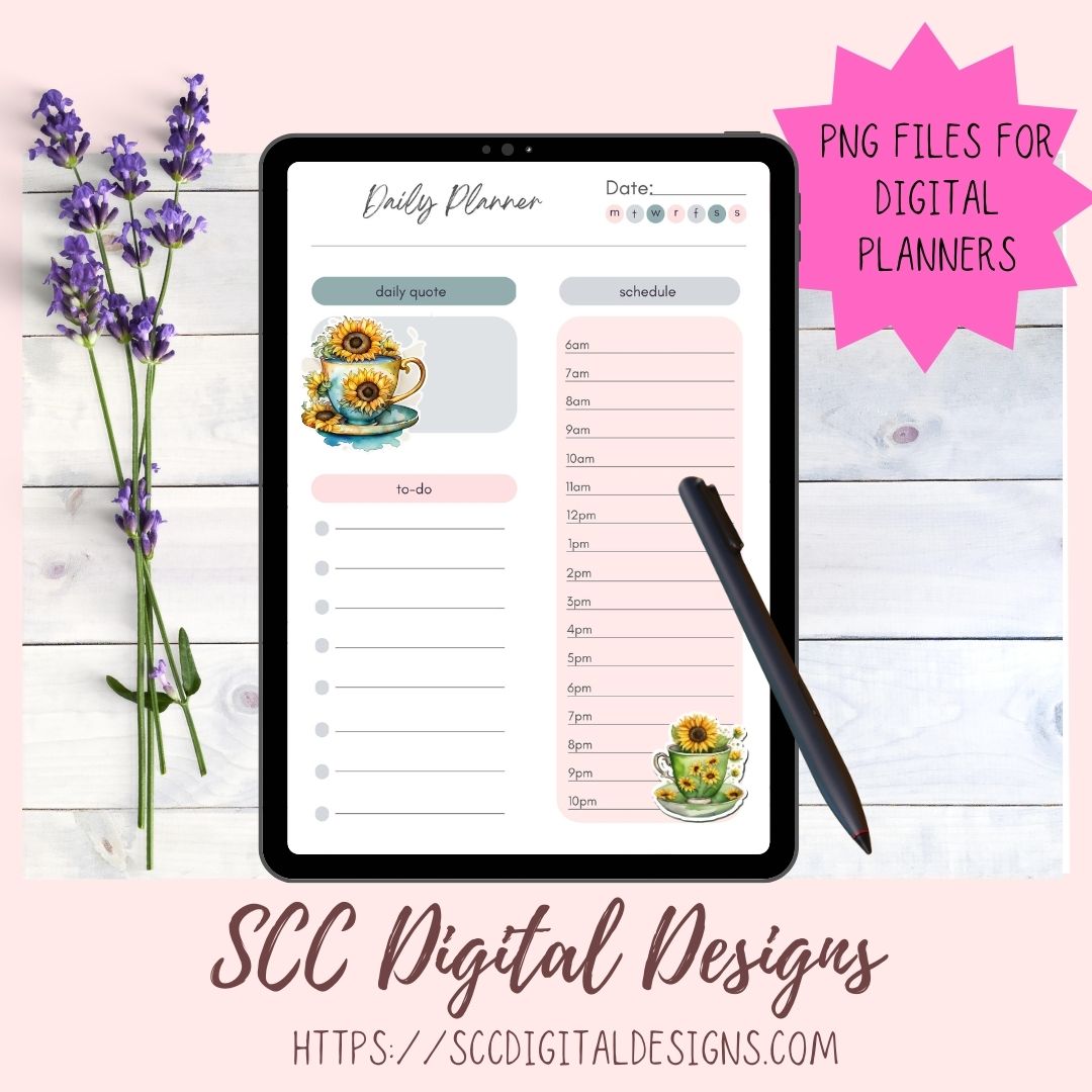 Boho Chic Journal Kit Printable Planner Stickers — Sunflower Child Designs