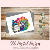 will burn sage and bridges tie dye gnome png files for sublimation for tumblers, funny gnome sublimation designs for shirts for women hippie