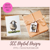 Wooly Sheep Sticker Set for Digital and Printable Planners, Journals, Notebooks, & Digital Scrapbooking, Instant Download Goodnotes Compatible Pre-Cropped PNG Images