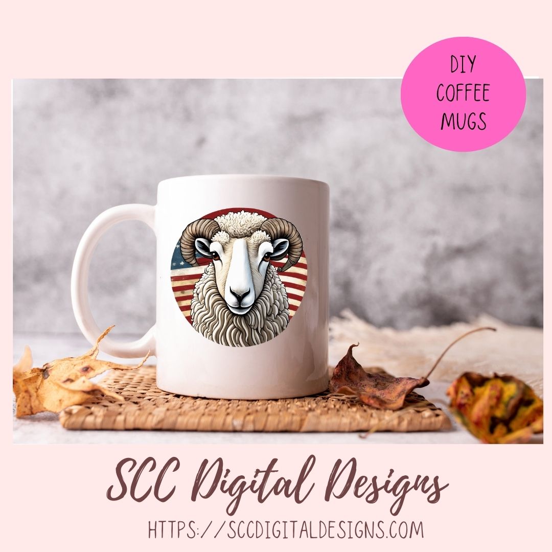 Wooly Sheep Sticker Set for Digital and Printable Planners, Journals, Notebooks, & Digital Scrapbooking, Instant Download Goodnotes Compatible Pre-Cropped PNG Images