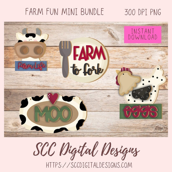 Farm Life PNG 5 designs in 300 dpi png format
