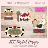 Farm Life PNG 5 designs in 300 dpi png format
