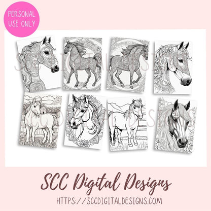 26 page Horses Coloring Pages for kids and adults
