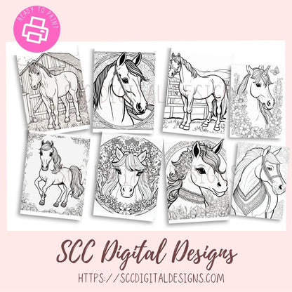 26 page Horses Coloring Pages for kids and adults