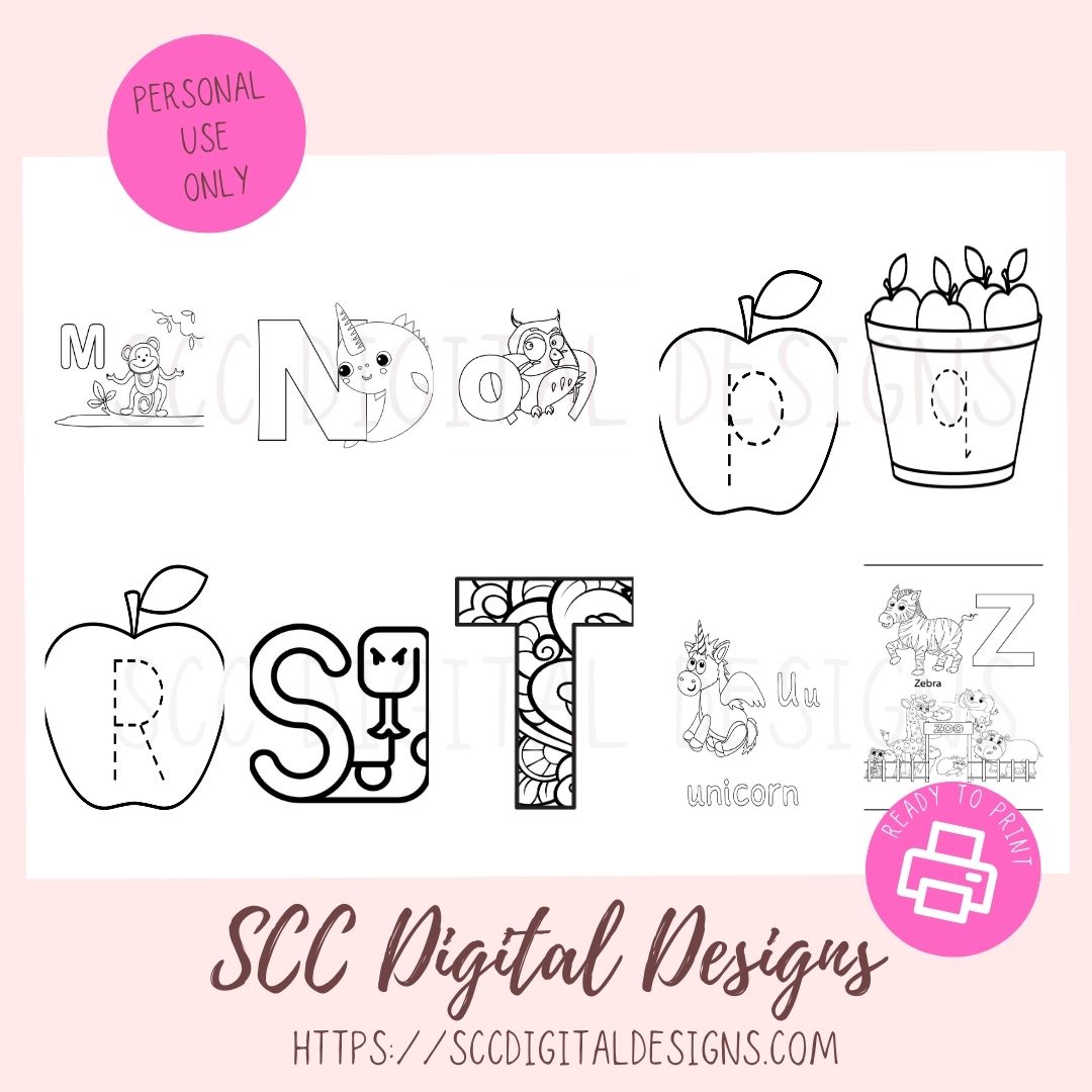 Kids Printable Activities
28 page Print at Home A-Z Activity Book for Kids