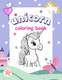 Unicorn Coloring Book Pages for Girls, Print at Home Colorbook for Kids and Adults, Printable Fun & Educational Activity Instant Download