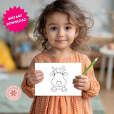 Christmas Doodle Coloring Pages for Kids, Printable Holiday Coloring Book with Santa, Elves, Snowmen & Gnomes