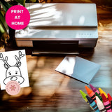 Christmas Doodle Coloring Pages for Kids - Printable Holiday Coloring Book with Santa, Elves, Snowmen & Reindeer