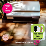 Personalized Teacher Gift Cocoa Wrapper Printable, Custom Gift Card Sleeve, DIY Hot Chocolate Packet Envelope Stocking Stuffer