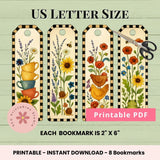 In the Garden Printable Bookmarks 