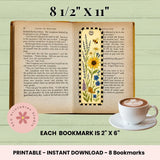 In the Garden Printable Bookmarks 