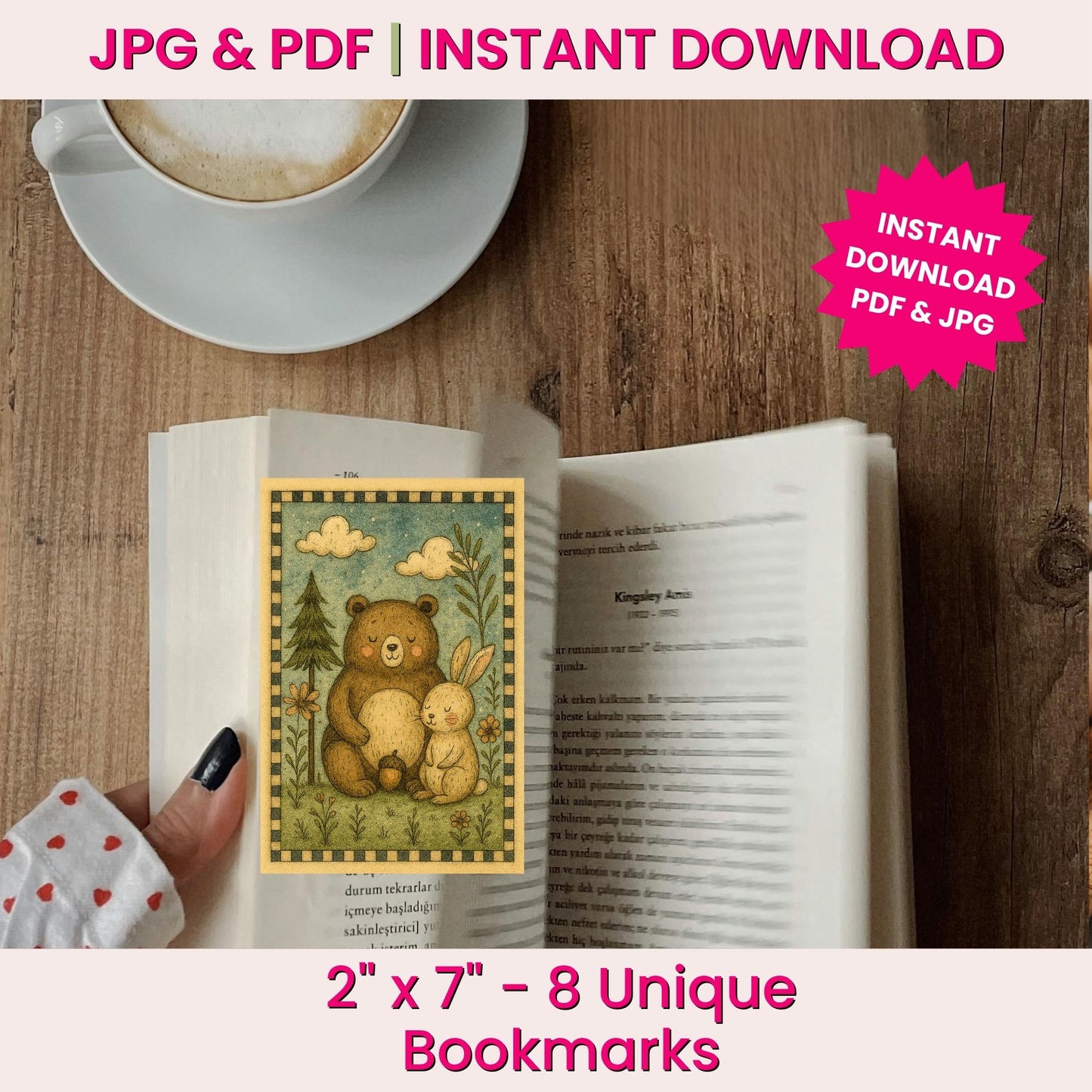 Woodland Printable Cards, Whimsical Forest Animal Collage Sheets (6 Designs, 4x6”), Digital Junk Journal Ephemera