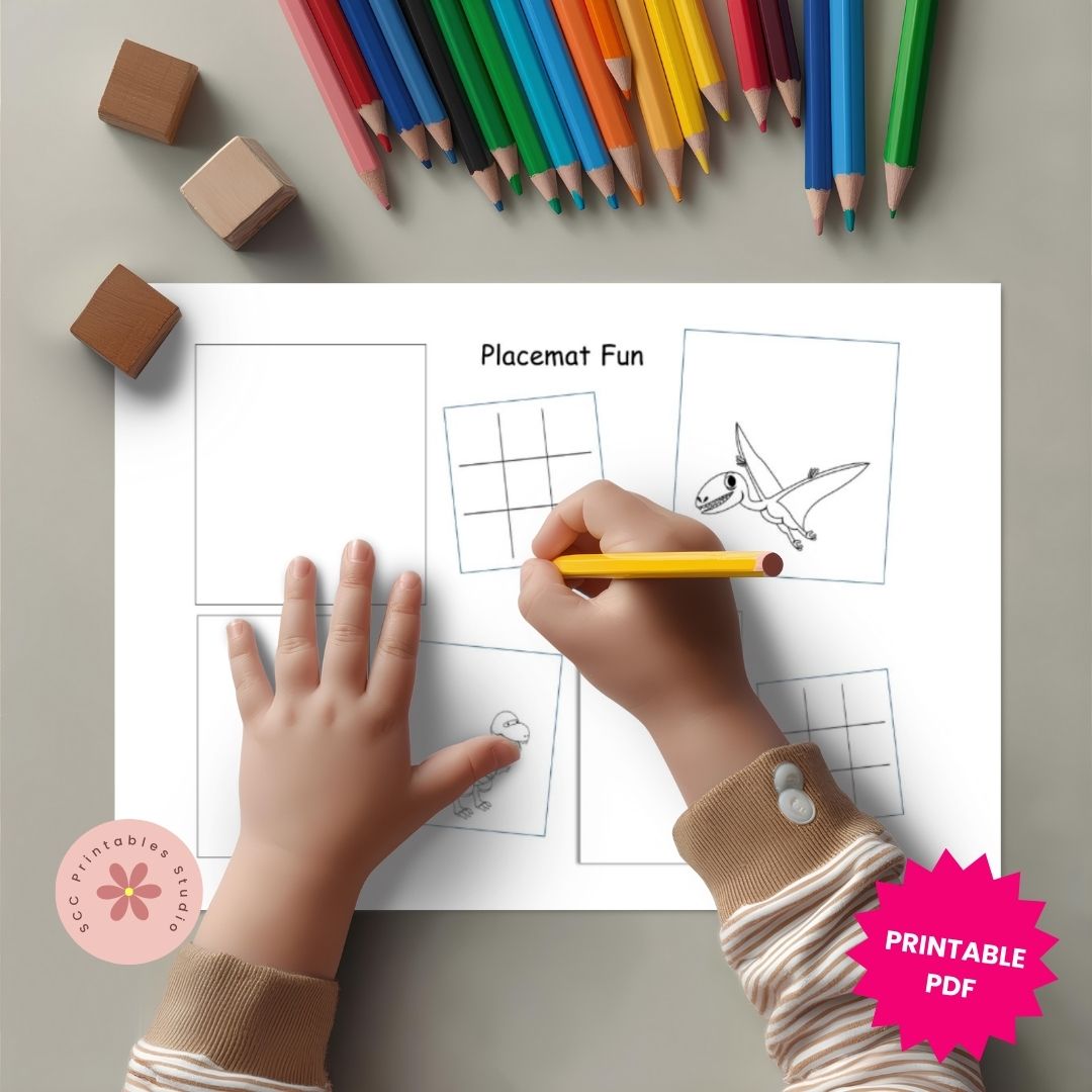 Fantasy Coloring Pages for Kids – Dragons, Games, Bookmarks &amp; Placemats | 55 Printable Activity Sheets (PDF)