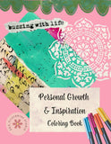Empowering quote and mandala coloring design for women’s self-care

