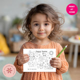 Christian Easter Activity Placemat – Printable Sunday School Worksheet for Kids’ Religious Learning