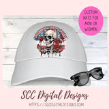 Freedom isn't Free Sublimation Clipart, Patriotic Skeleton Graphic for T-Shirts, Americana Skull Clip Art, Skull Sublimation PNG Designs, Instant Download Commercial Use Art