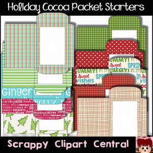 Holiday Printable Cocoa Packet Starter Set - Customizable Printables - Xmas Gifts for Him or Her - Craft Show Best Sellers