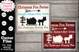 Christmas Fun Farms SVG - Sleigh Rides, Hot Cocoa Sign, Old Fashion Family Fun - Horse and Sleigh - Xmas Holiday Farmhouse Decor