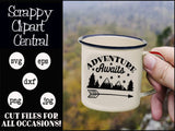 Adventure Awaits (2) SVG - The Mountains Are Calling Mug - Explore T-Shirt PNG - Vacation Sign - Camper Decor