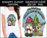 Chillin With My Gnomies Sublimation Clipart - Christmas T-Shirt Design - Coffee Mug PNG - Create DIY Printables - Personal & Commercial Use
