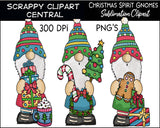 Christmas Spirit Gnomes Sublimation Clipart - Xmas Gift Giving Gnome T-Shirt - Coffee Mug PNG - Create DIY Printables - Commercial Use