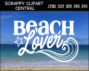 Beach Lover SVG - Create Unisex T-Shirts, Tote Bags, Tumblers, Water Bottles, Vehicle Decal & Beach Lover Gifts