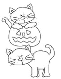 Happy Haunting Coloring Pages Print at Home for Kids, Halloween Home School & Day Care Activities, Teacher Resources Preschool