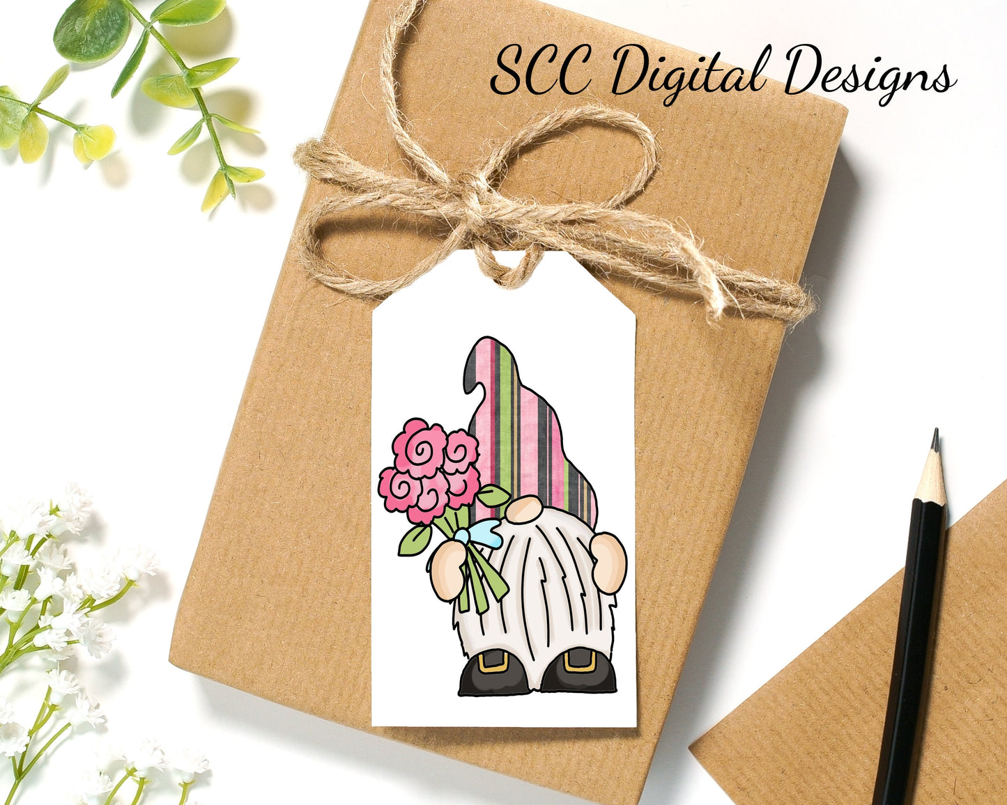 May Day Gnomes Printable Tags - Instant Download - Mother's Day Gift Tag - Greeting Card for Grandma