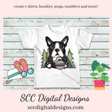 Boston Terriers Loves Camping Clipart, BTs with Hotdogs, Campfire, Sleeping Bag, Fishing & More! Create Kitchen Towels, Shirts, Hoodies, Tumblers Mugs, Dog Lover Gifts, Scrapbook Elements, Kid's Party Tags & More! Boston Love