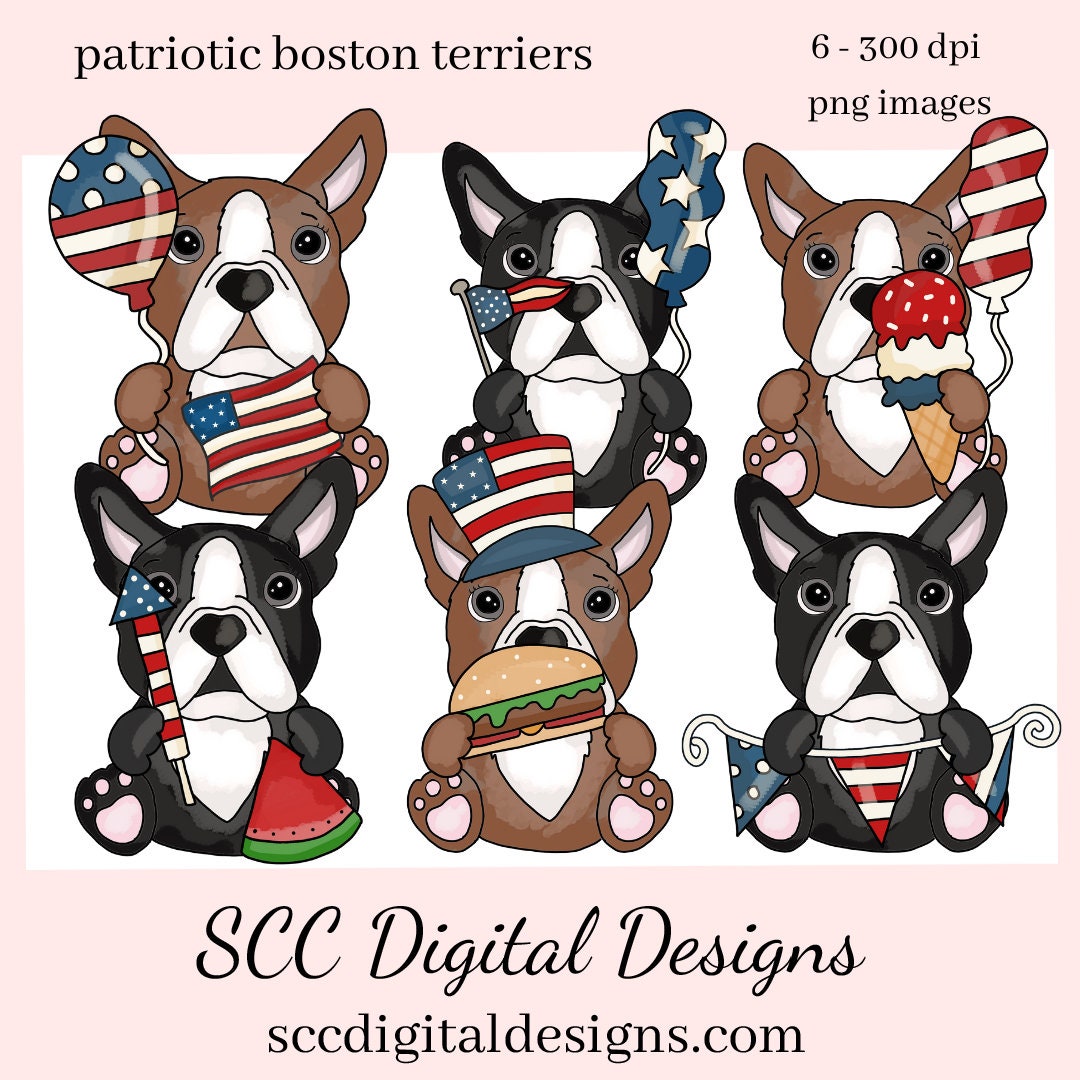patriotic dog clip art