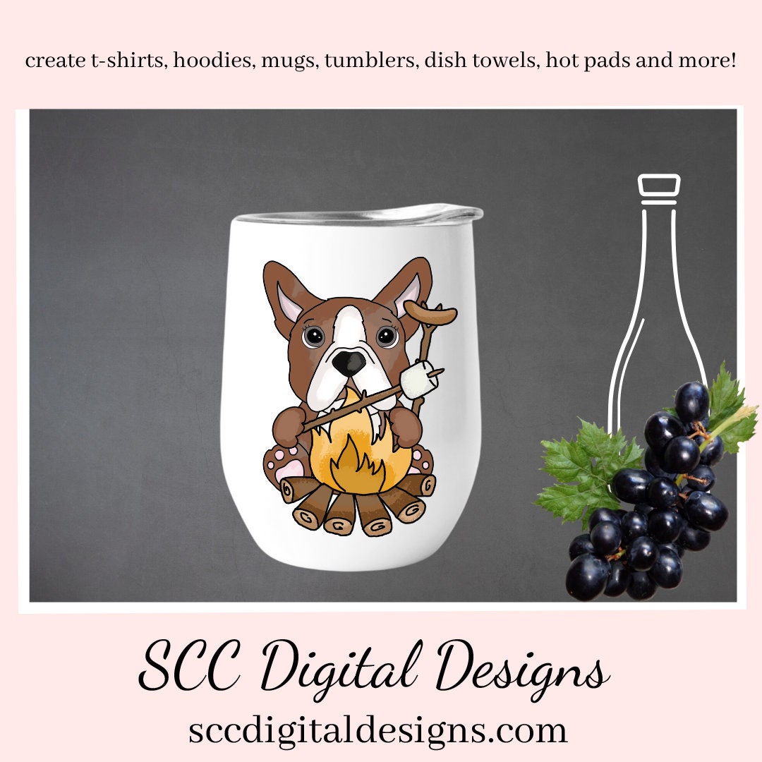 Boston Terriers Loves Camping Clipart, BTs with Hotdogs, Campfire, Sleeping Bag, Fishing & More! Create Kitchen Towels, Shirts, Hoodies, Tumblers Mugs, Dog Lover Gifts, Scrapbook Elements, Kid's Party Tags & More! Boston Love
