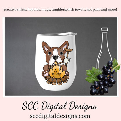 Boston Terriers Loves Camping Clipart, BTs with Hotdogs, Campfire, Sleeping Bag, Fishing & More! Create Kitchen Towels, Shirts, Hoodies, Tumblers Mugs, Dog Lover Gifts, Scrapbook Elements, Kid's Party Tags & More! Boston Love