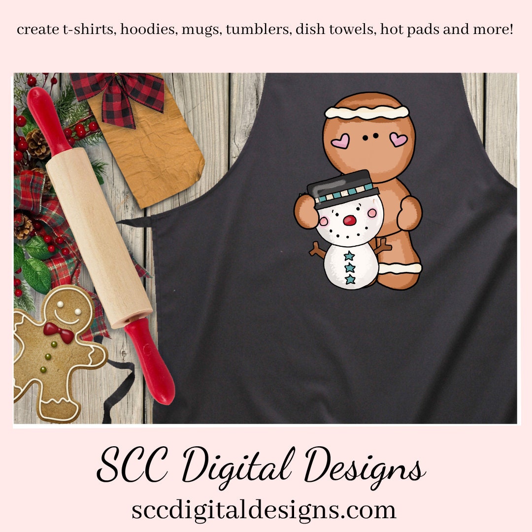Little Ginger Loves Snowmen Clipart, Top Hat + Santa Hat Snowman, T-Shirt & Hoodie Design, Teacher Resources, Instant Download, Commercial Use, Exclusive Clip Art Set, Craft Supplies, Scrapbook Elements, Personal Use  Our clipart files come to you as 300 dpi PNG images.