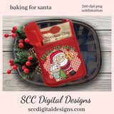 Baking for Santa Sublimation Clipart, Gingerbread, Cocoa Mug, Xmas Cookies, DIY Home Decor, Instant Download, Commercial Use, Clip Art Set PNG, DIY Party Printables, T-Shirt & Hoodie Design, Craft Supplies, Scrapbook Elements, Personal Use, Halloween Printables