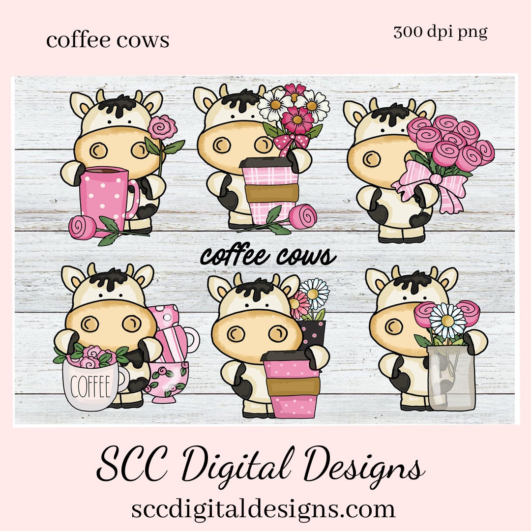 Cute Coffee Mugs Clip Art Set