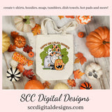 Happy Halloween Sublimation Clipart, Spooky Pumpkins, Ghosts, RIP Headstone, Instant Download, Commercial Use, Clip Art Set PNG, DIY Party Printables, T-Shirt & Hoodie Design, Craft Supplies, Scrapbook Elements, Personal Use