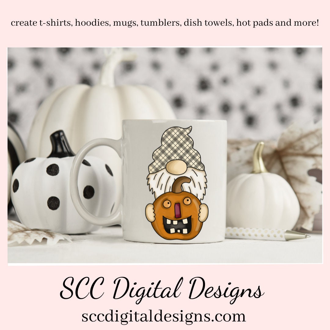Armful of Gnomes Clipart, Spooky Pumpkins, Bat, Candy, Ghost, Spider, T-Shirt Design, Instant Download, Commercial Use, Clip Art PNG Set, DIY Party Printables, T-Shirt & Hoodie Design, Teacher Resources, Craft Supplies, Scrapbook Elements, Personal Use