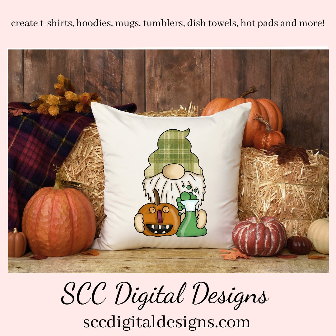 Armful of Gnomes Clipart, Spooky Pumpkins, Bat, Candy, Ghost, Spider, T-Shirt Design, Instant Download, Commercial Use, Clip Art PNG Set, DIY Party Printables, T-Shirt & Hoodie Design, Teacher Resources, Craft Supplies, Scrapbook Elements, Personal Use