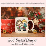 Christmas Kids Clipart, Boys & Girls with Xmas Gifts, Treats, T-Shirt & Hoodie Design, Teacher Resources, Instant Download, Commercial Use, Exclusive Clip Art Set, Craft Supplies, Scrapbook Elements, Personal Use  Our clipart files come to you as 300 dpi PNG images.