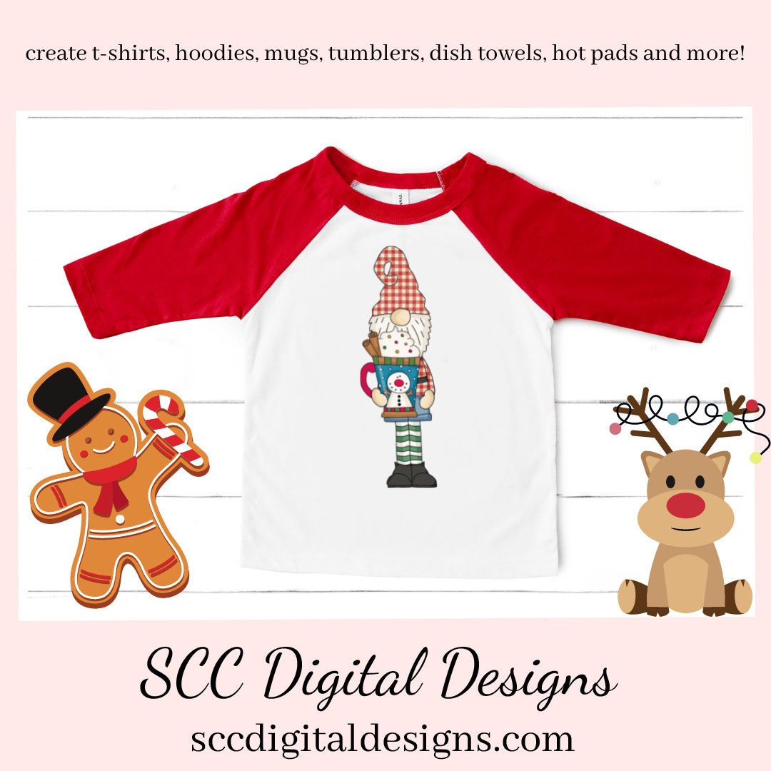 Tall Gnomes Snowman Soup Clipart, Cocoa Mugs, Snowmen, Marshmallows, Xmas Tree, DIY Xmas Printables, T-Shirt & Hoodie Design, Teacher Resources, Instant Download, Commercial Use, Exclusive Clip Art Set, Craft Supplies, Scrapbook Elements, Personal Use