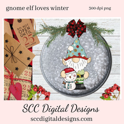 Gnome Elf Loves Winter Clipart, Black Top Hat Snowman, Santa Hat Snowmen, Create Holiday Printables, Instant Download, Commercial Use, Exclusive Clip Art PNG Set, T-Shirt & Hoodie Design, Craft Supplies, Scrapbook Elements, Personal Use  Our clipart files come to you as 300 dpi PNG images.