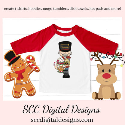 Little Nutcracker Loves Cocoa Clipart, Hot Chocolate Mugs, Create Christmas Decor, Create Holiday Printables, Instant Download, Commercial Use, Clip Art PNG Set, T-Shirt & Hoodie Design, Craft Supplies, Scrapbook Elements, Personal Use  Our clipart files come to you as 300 dpi PNG images.
