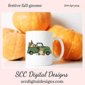 Festive Fall Gnome Clipart, Vintage Green Truck, Sunflowers, Pumpkins, Birdhouse, DIY T-Shirts, Mugs, Welcome Mat, Instant Download, Commercial Use, Clip Art Set DIY Party Printables, T-Shirt & Hoodie Design, Craft Supplies, Scrapbook Elements, Personal Use  Our clipart files come to you as 300 dpi PNG images.