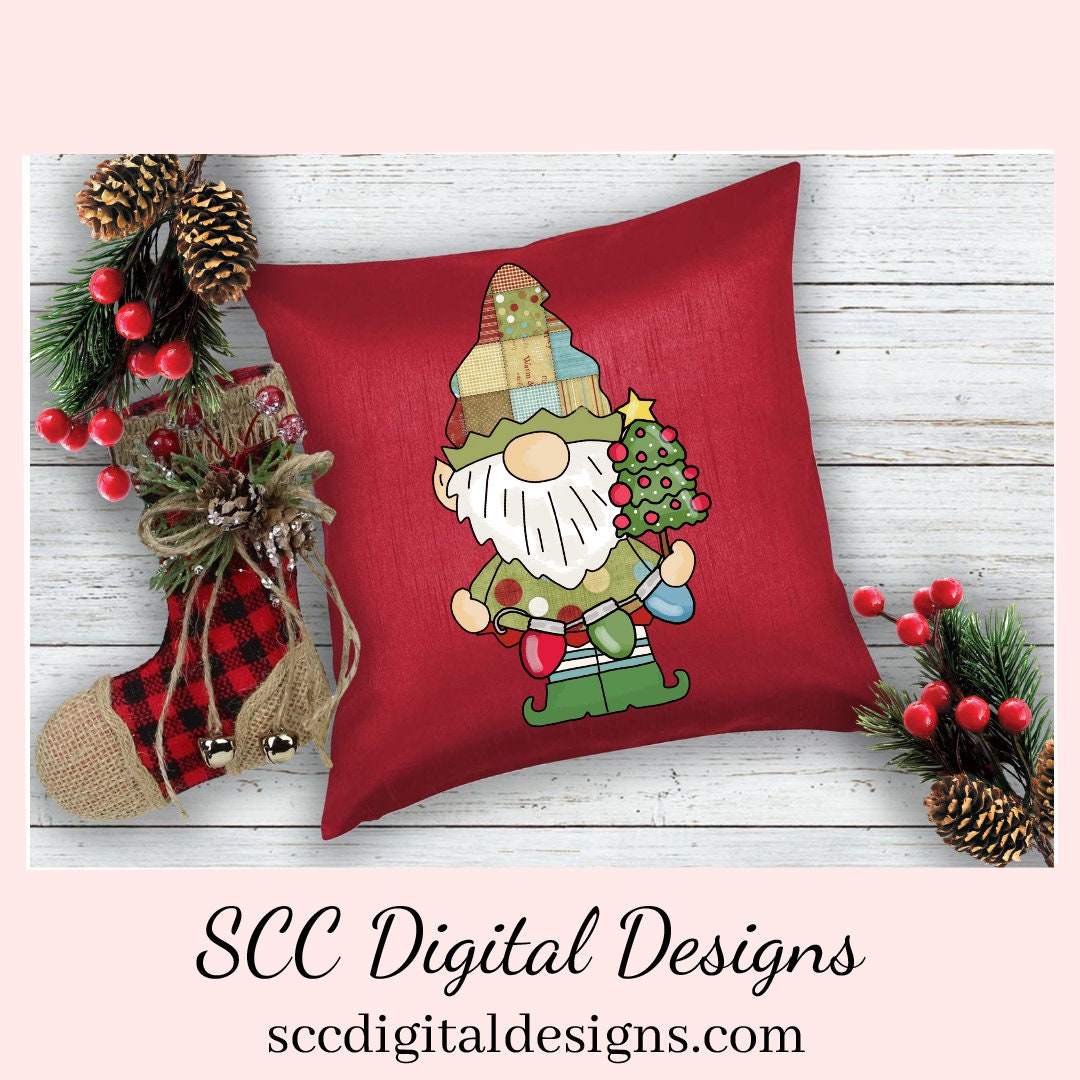 Elf Gnomes Merry Christmas Clipart, Holiday Presents, Xmas Stockings, Nutcracker, Gingerbread, Instant Download, Commercial Use PNG, Exclusive Clip Art Set