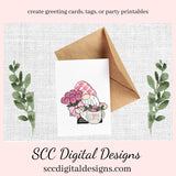 Joyful Gnomes Coffee & Flowers Clipart, Mocha, Latte, Pink Roses, Pink Lover Gifts, Instant Download, Commercial Use, Exclusive Clip Art PNG Set, T-Shirt & Hoodie Design, Craft Supplies, Scrapbook Elements, Personal Use  Our clipart files come to you as 300 dpi PNG images.