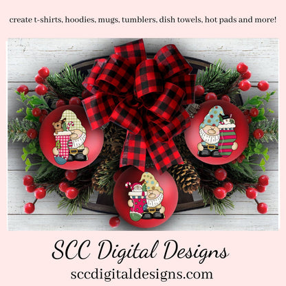 Whimsical Gnome Christmas Stocking Exclusive Clipart, Santa, Gingerbread, Mouse, Bear, Candy, Scrapbook Elements, Instant Download, Commercial Use, Clip Art PNG Set, T-Shirt & Hoodie Design, Craft Supplies, Scrapbook Elements, Personal Use  Our clipart files come to you as 300 dpi PNG images.