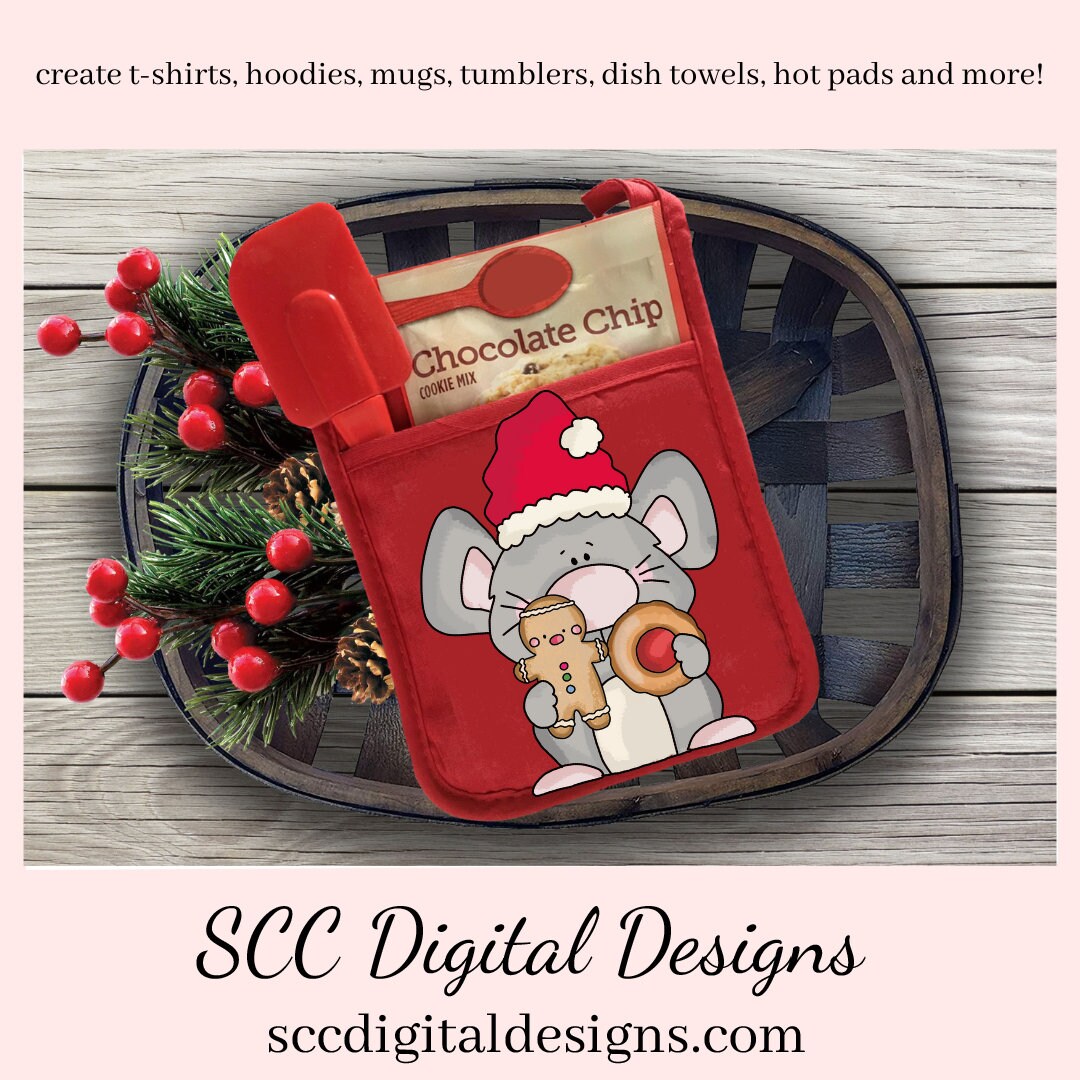 Christmas Mouse PNG, Chubby Mice, Xmas Cookies, Gingerbread, DIY Gift for Her, Instant Download, Exclusive Clipart, Commercial Use Clip Art PNG Set, Create Christmas Decor, Create Holiday Printables, T-Shirt & Hoodie Design, Craft Supplies, Scrapbook Elements, Personal Use