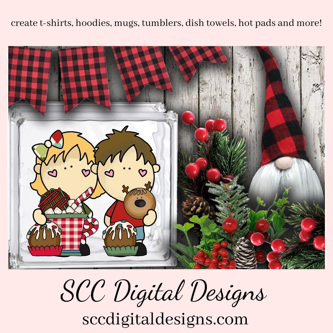 Christmas Kids PNG, Cocoa Bombs Hot Chocolate, Xmas Candy, DIY Gift for Her, Instant Download, Exclusive Clipart, Commercial Use Clip Art Set, DIY Xmas Printables,, Create Christmas Decor, Create Holiday Printables, T-Shirt & Hoodie Design, Craft Supplies, Scrapbook Elements, Personal Use